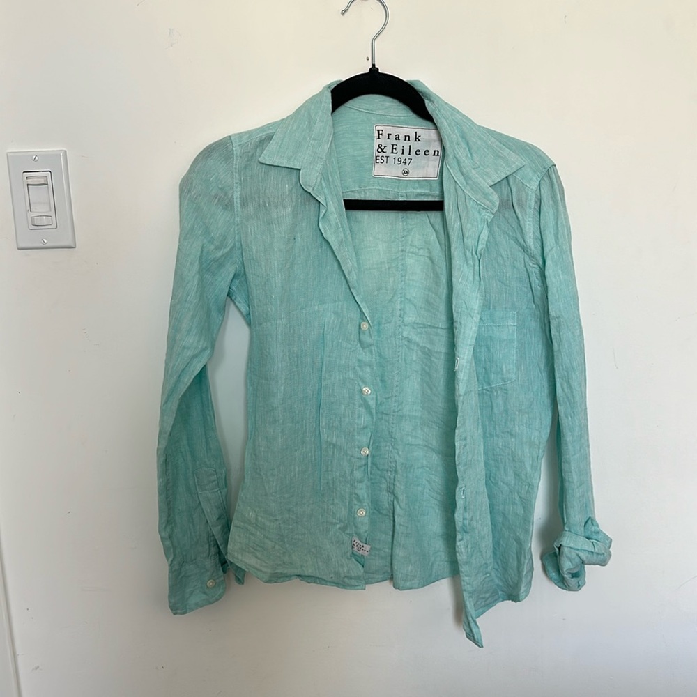 Frank & Eileen linen button down XS